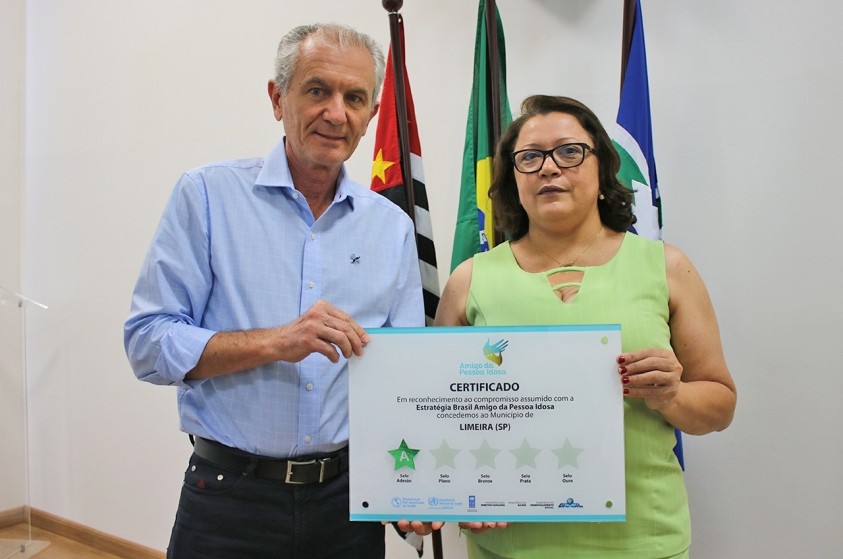 Limeira ganha certificado do programa Brasil Amigo da Pessoa Idosa