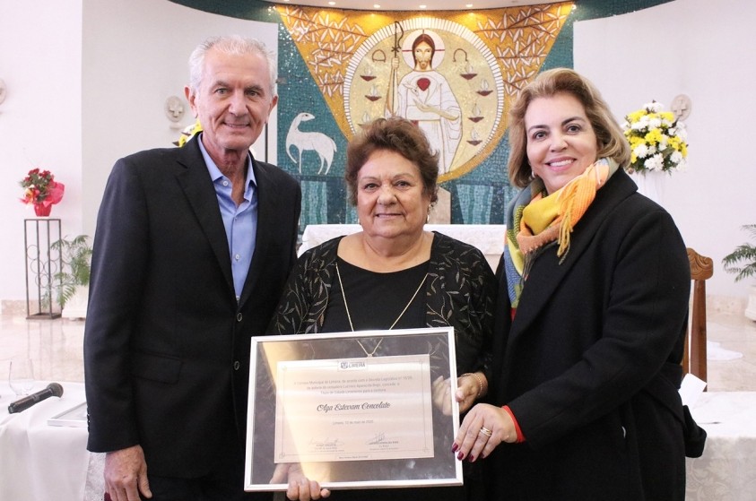 Olga Concolato é homenageada com título de cidadã limeirense