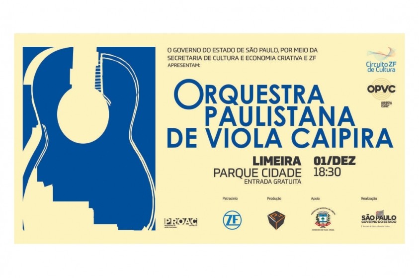 Orquestra Paulistana de Viola Caipira se apresenta em Limeira neste domingo