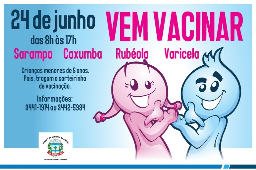 Prefeitura irá vacinar crianças menores de cinco anos