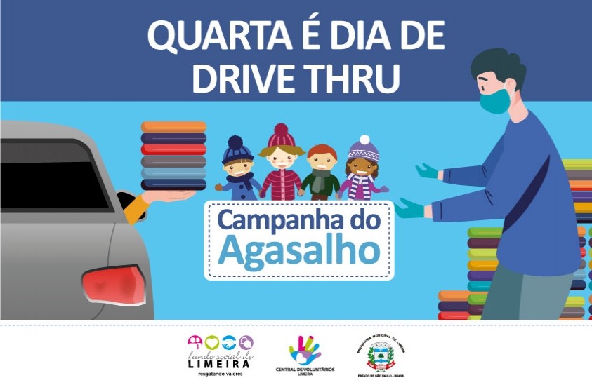 Drive-thru da Campanha do Agasalho estará amanhã na rua Pedro Elias