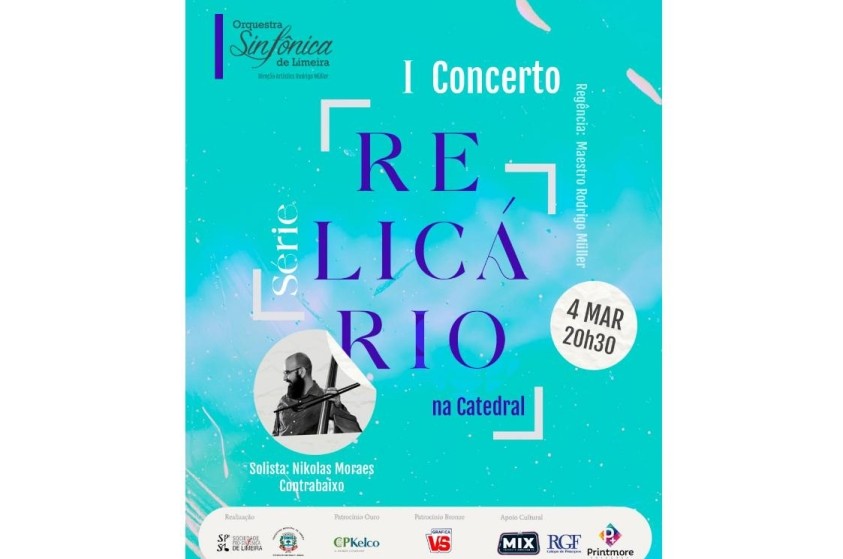 Série Relicário traz concerto gratuito na Catedral de Limeira