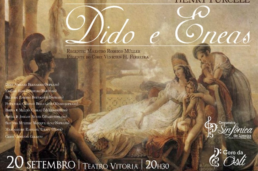 Ópera Dido e Eneas é a opção cultural gratuita desta quinta