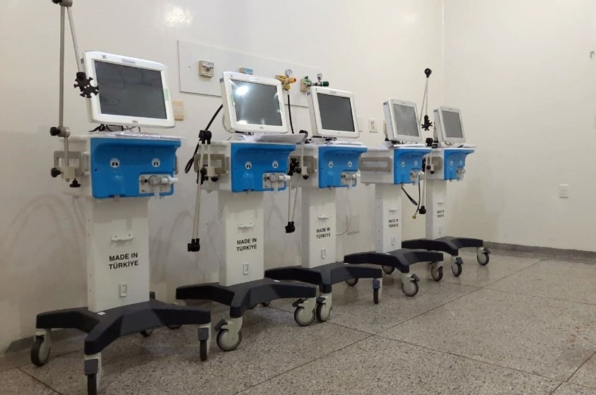 Prefeitura recebe doação de cinco respiradores para atender pacientes de coronavírus