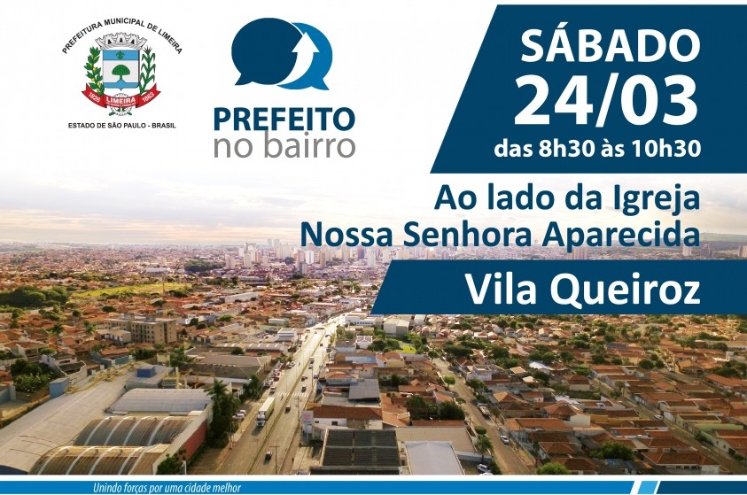 Vila Queiroz recebe neste sábado o projeto Prefeito no Bairro 
