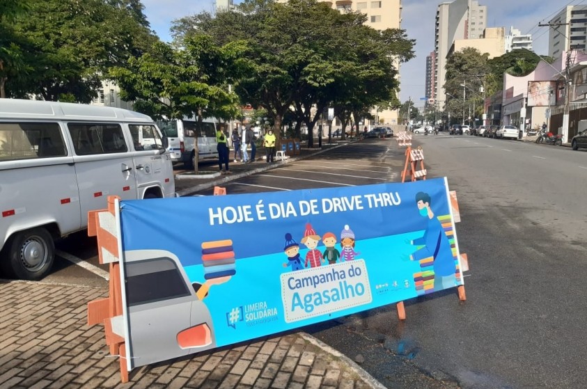 Praça Toledo Barros recebe drive-thru da Campanha do Agasalho