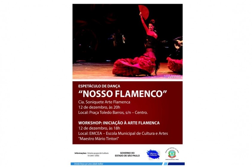 Secretaria de Cultura abre inscrições para ''Iniciação à Arte Flamenca''