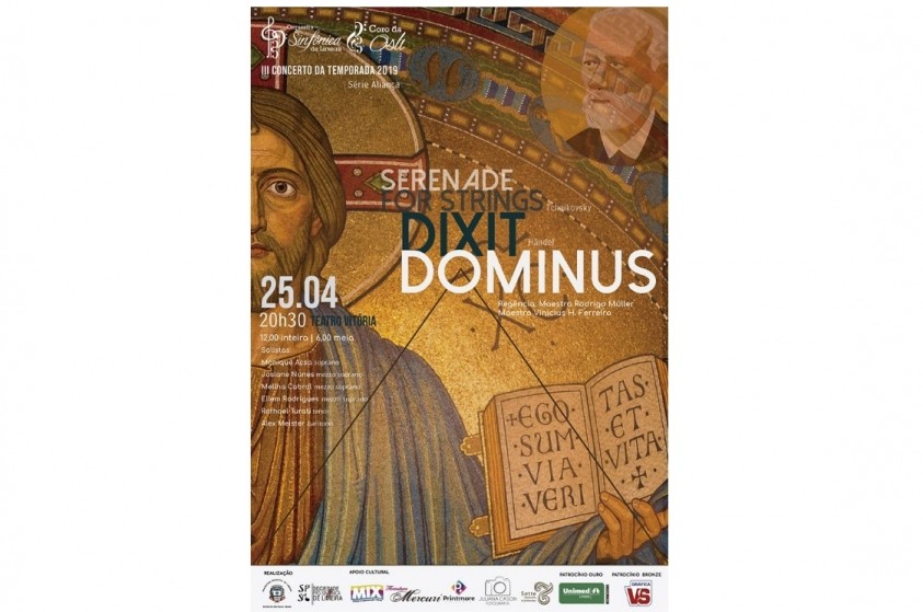 Osli e Coro apresentam ''Dixit Dominus'', nesta quinta-feira